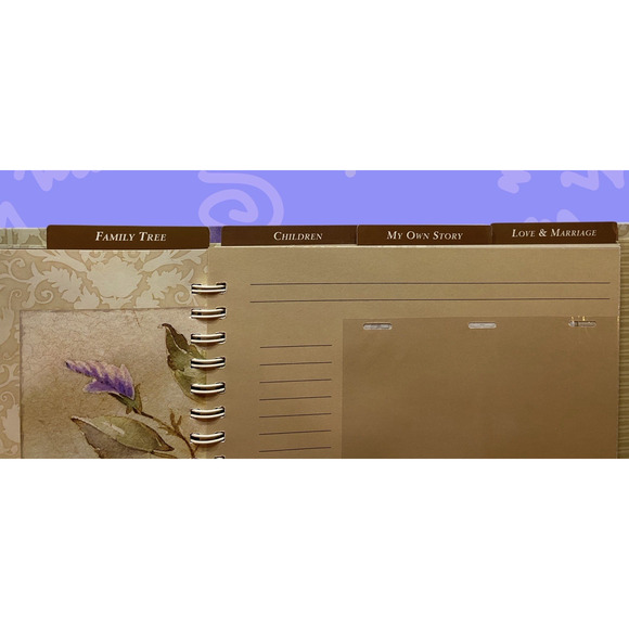 Mothers Memories Journal Keepsake Binder Pockets Acid Free Hummingbird Flowers - Picture 4 of 16